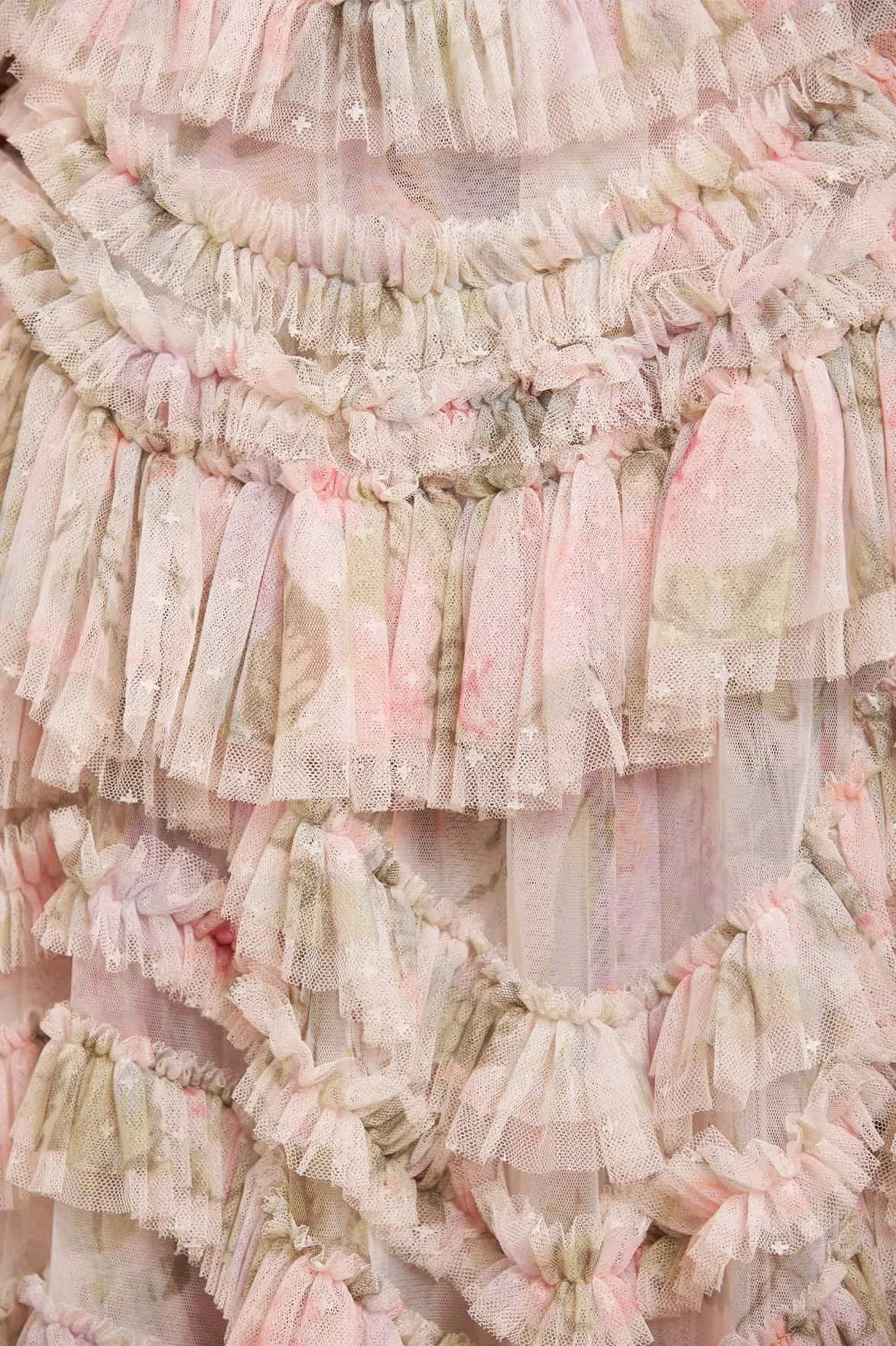 Rose Powder Off-Shoulder Gown sold by Needle & Thread product image thumbnail 5