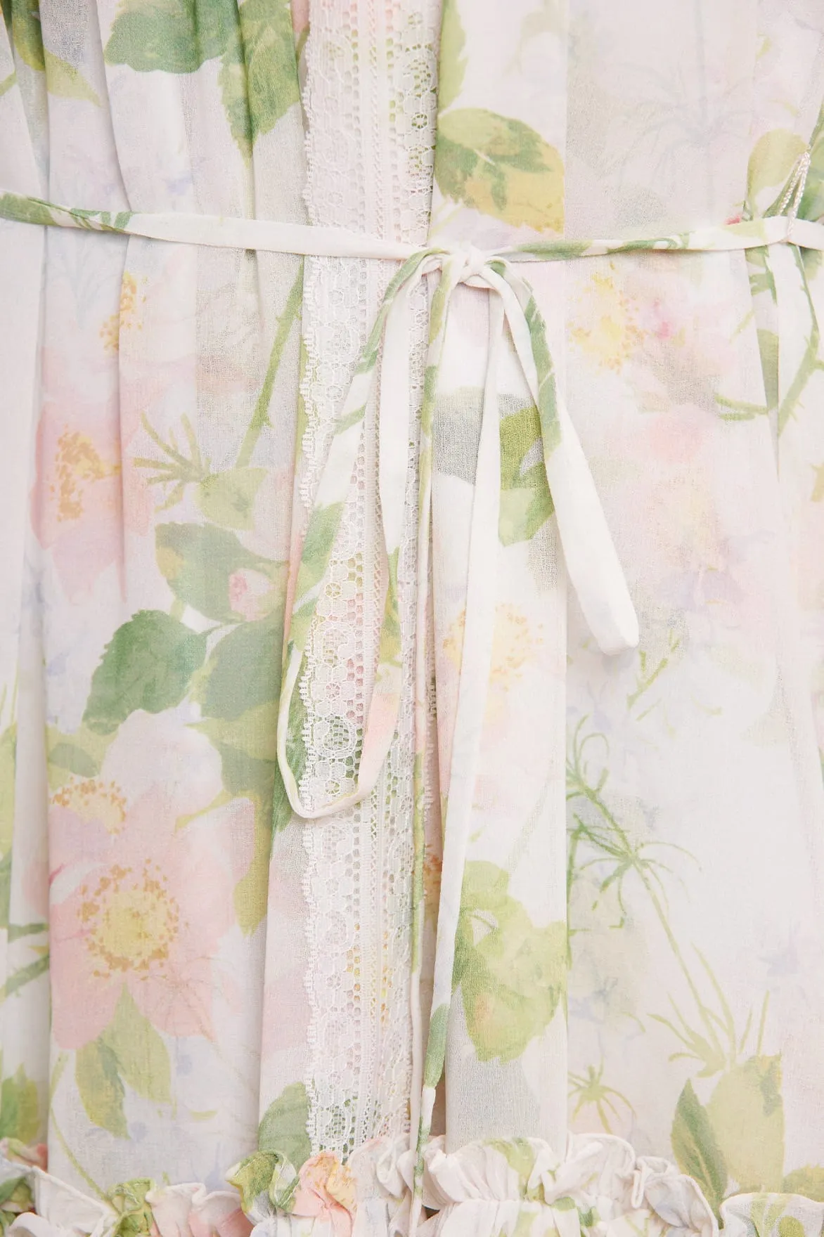 Immortal Rose Viola Georgette Micro Mini Dress sold by Needle & Thread product image thumbnail 4