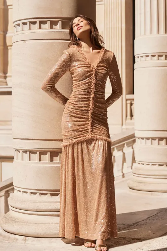 Starlight Long Sleeve Gown sold by Needle & Thread