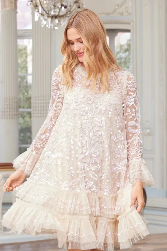 Celia Long Sleeve Mini Dress sold by Needle & Thread