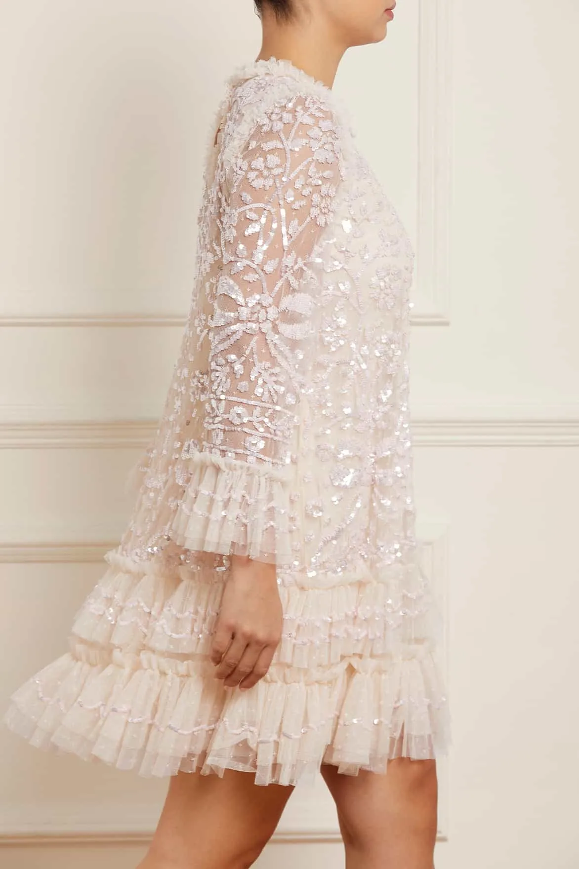 Celia Long Sleeve Mini Dress sold by Needle & Thread product image thumbnail 4