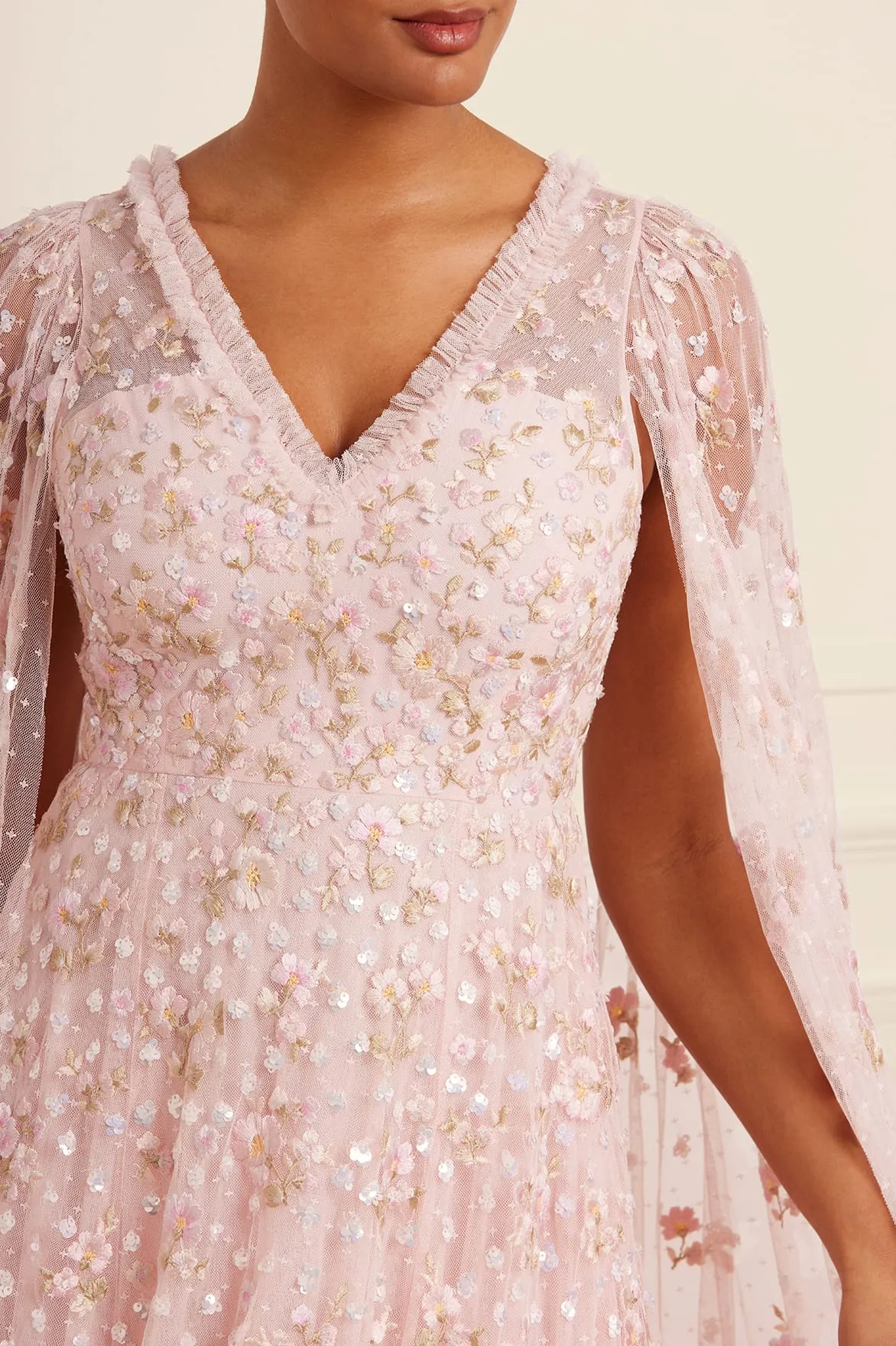 Dahlia Ditsy Ankle Gown sold by Needle & Thread product image thumbnail 4