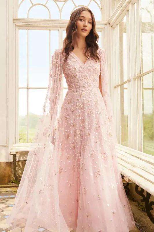 Dahlia Ditsy Ankle Gown sold by Needle & Thread