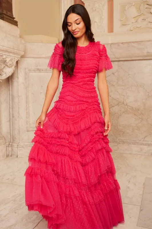 Wild Rose Short Sleeve Gown sold by Needle & Thread