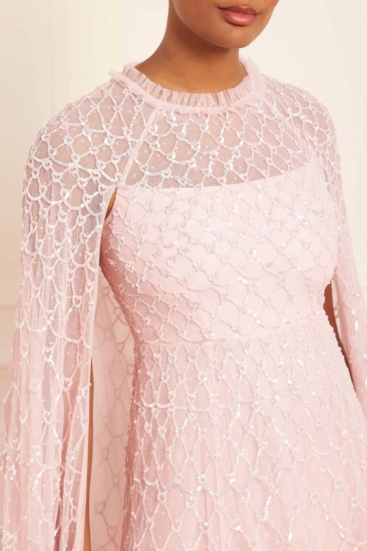 Heart Lattice Ankle Gown sold by Needle & Thread product image thumbnail 3