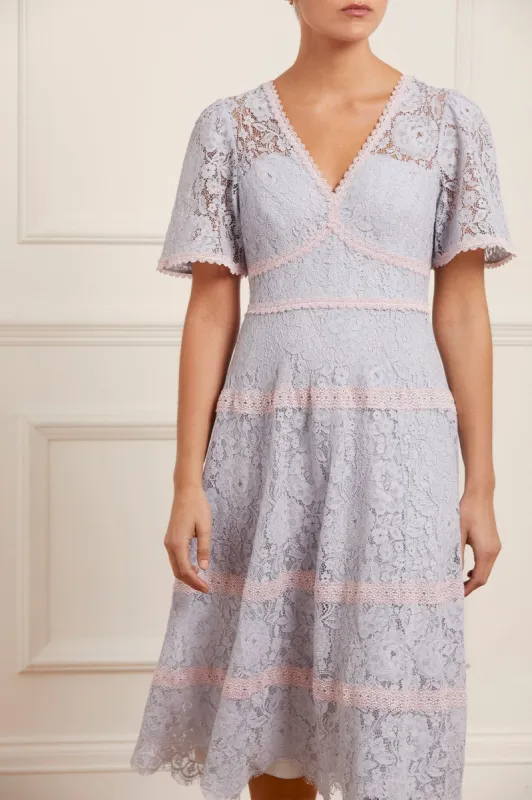 Lace Primrose Midi Dress sold by Needle & Thread