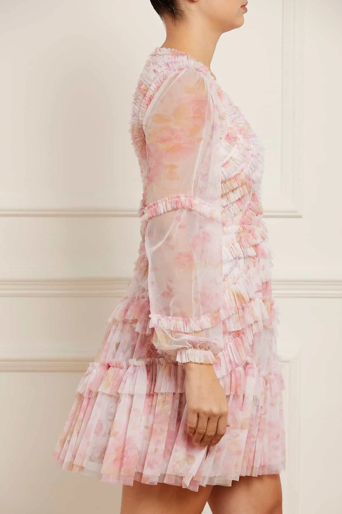 Rose Bluebell Ruffle Mini Dress sold by Needle & Thread product image thumbnail 4