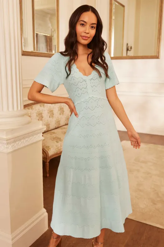 Lace Knit Gown sold by Needle & Thread