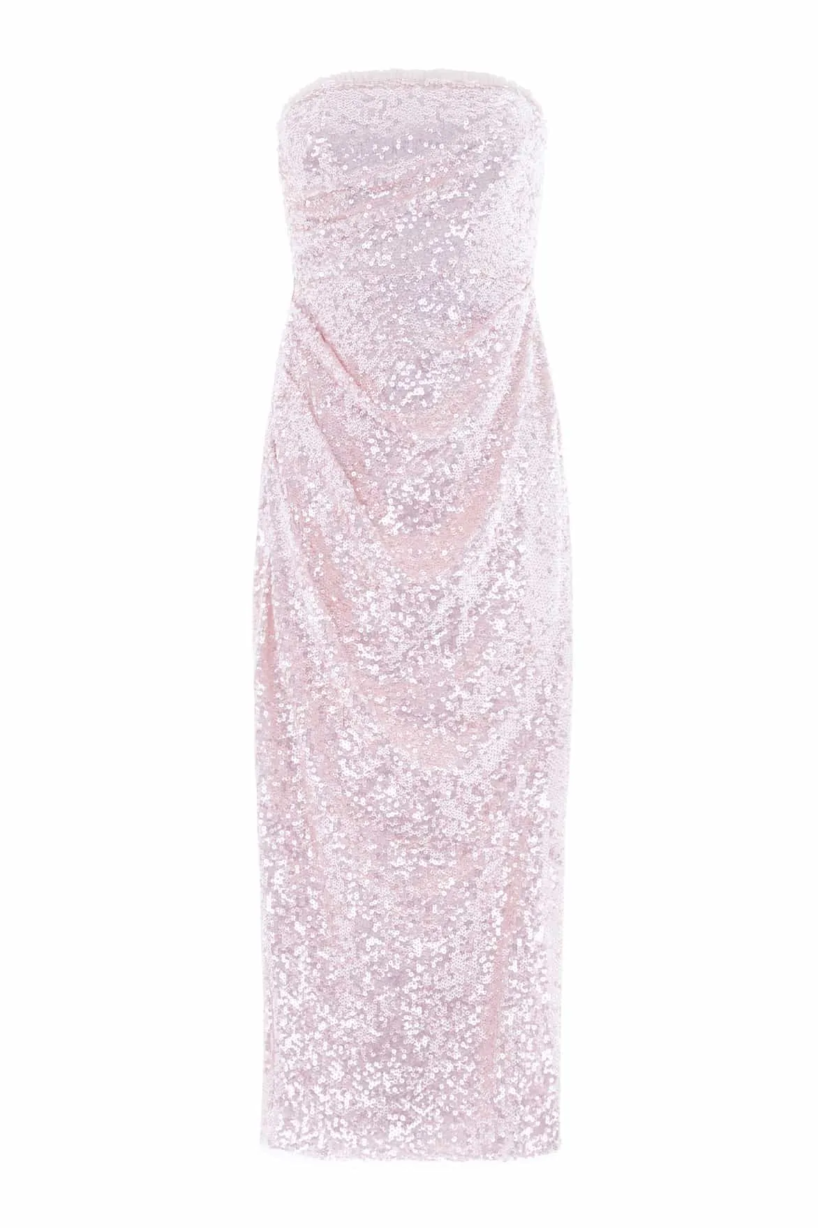 Stellar Gloss Strapless Ankle Gown sold by Needle & Thread product image thumbnail 3