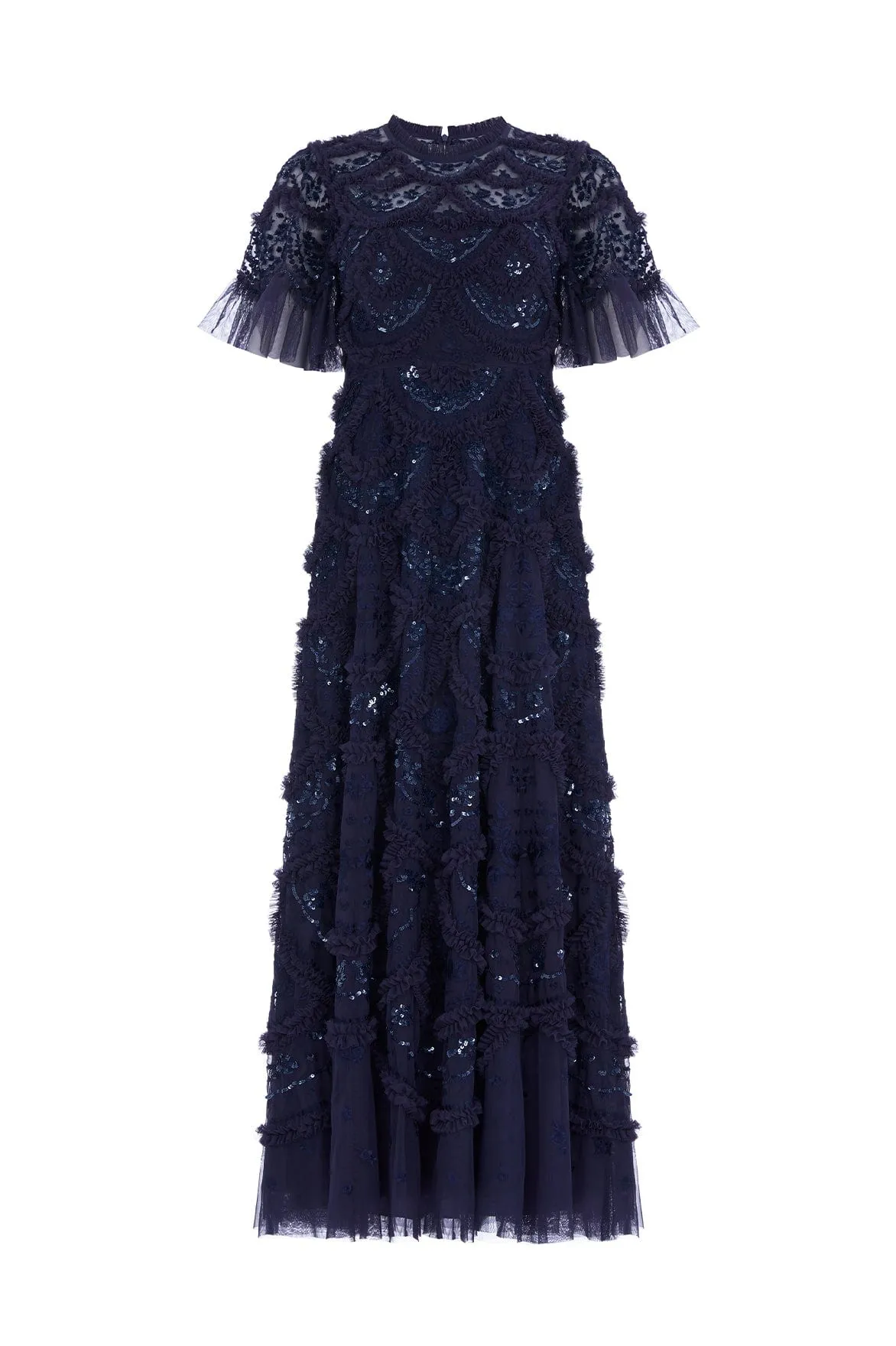 Carmen Ruffle Ankle Gown sold by Needle & Thread product image thumbnail 2