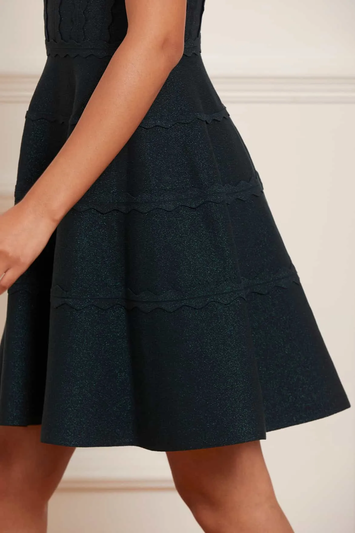 Shimmer Knit Sleeveless Mini Dress sold by Needle & Thread product image thumbnail 4