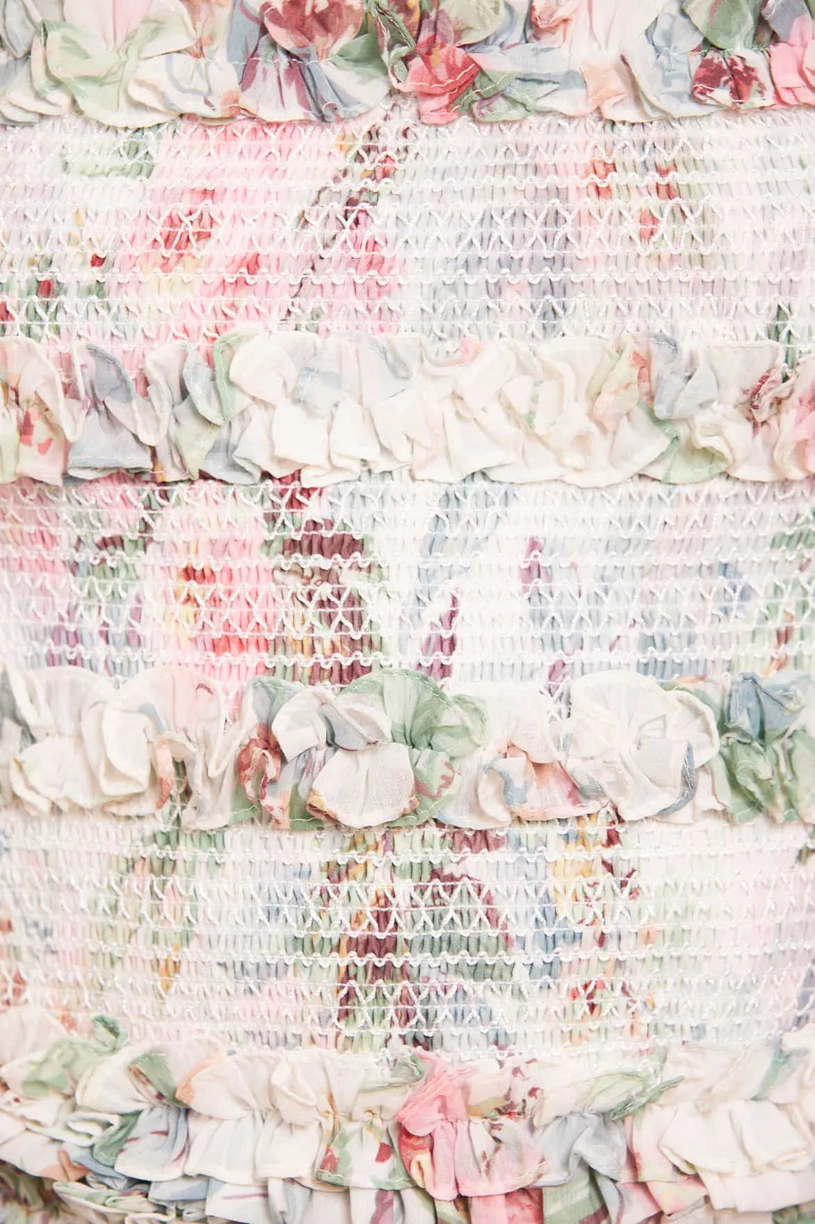 Paradise Garden Maria Chiffon Micro Mini Skirt sold by Needle & Thread product image thumbnail 5