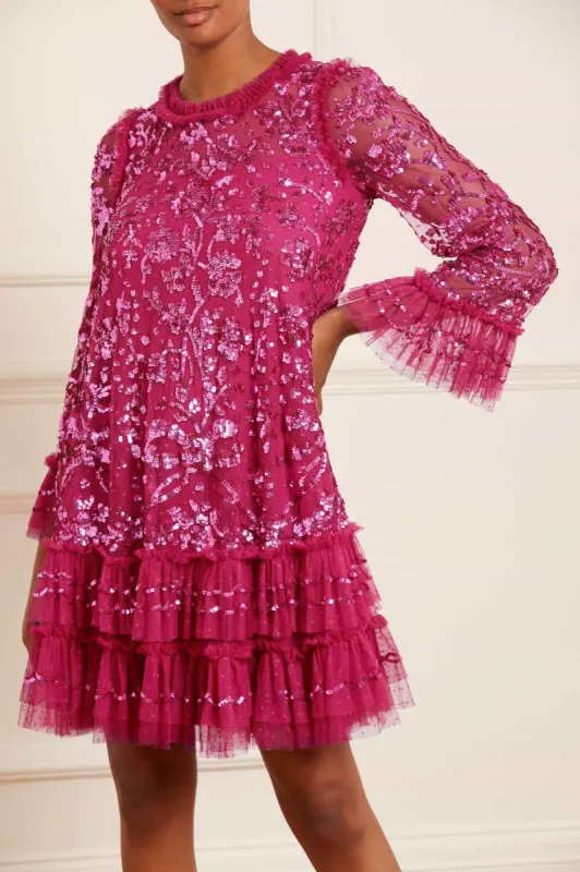 Celia Long Sleeve Mini Dress sold by Needle & Thread
