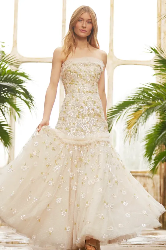 Brianna Strapless Gown made by Needle & Thread