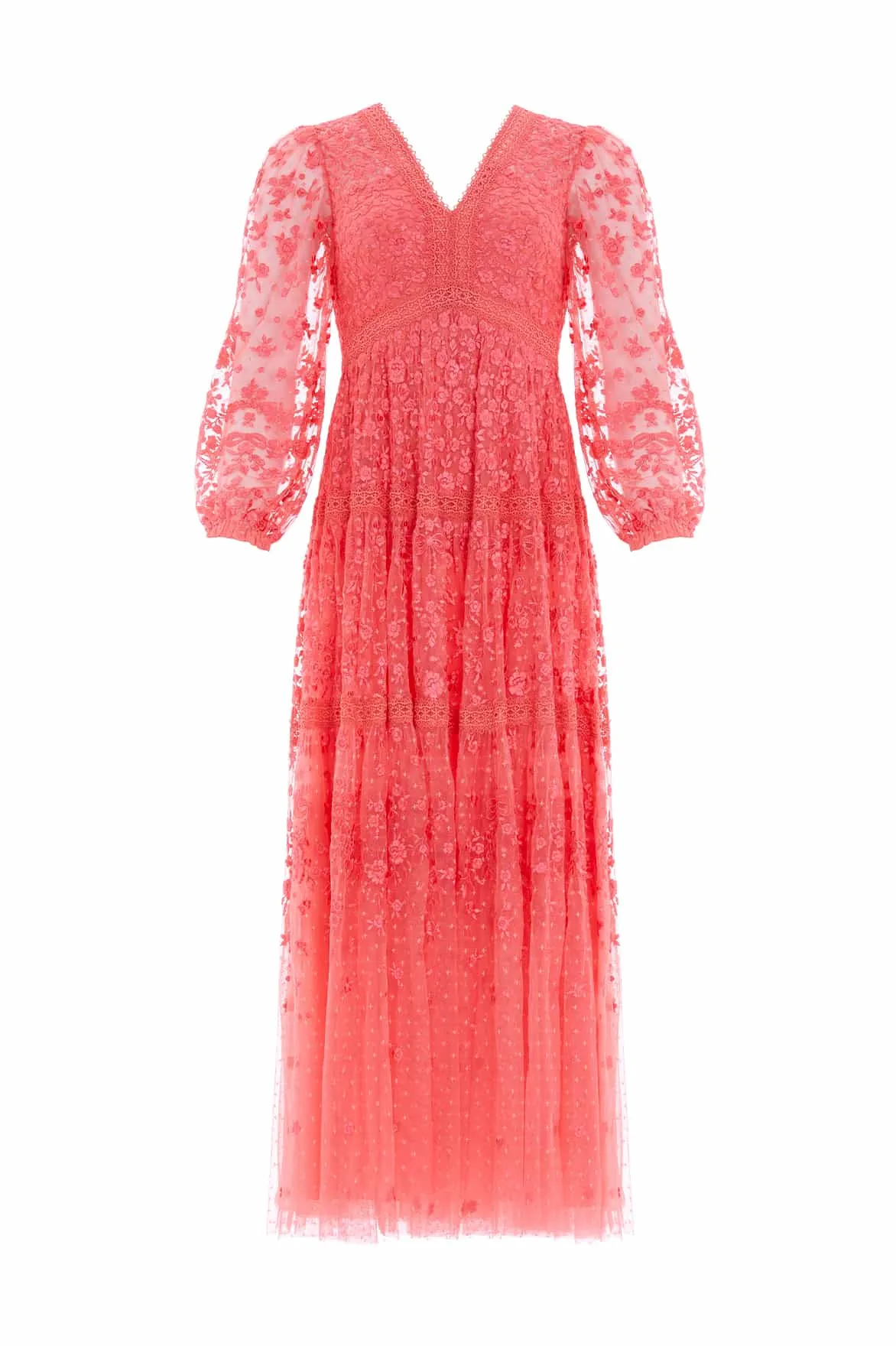 Celestia Ribbon Ankle Gown sold by Needle & Thread product image thumbnail 2