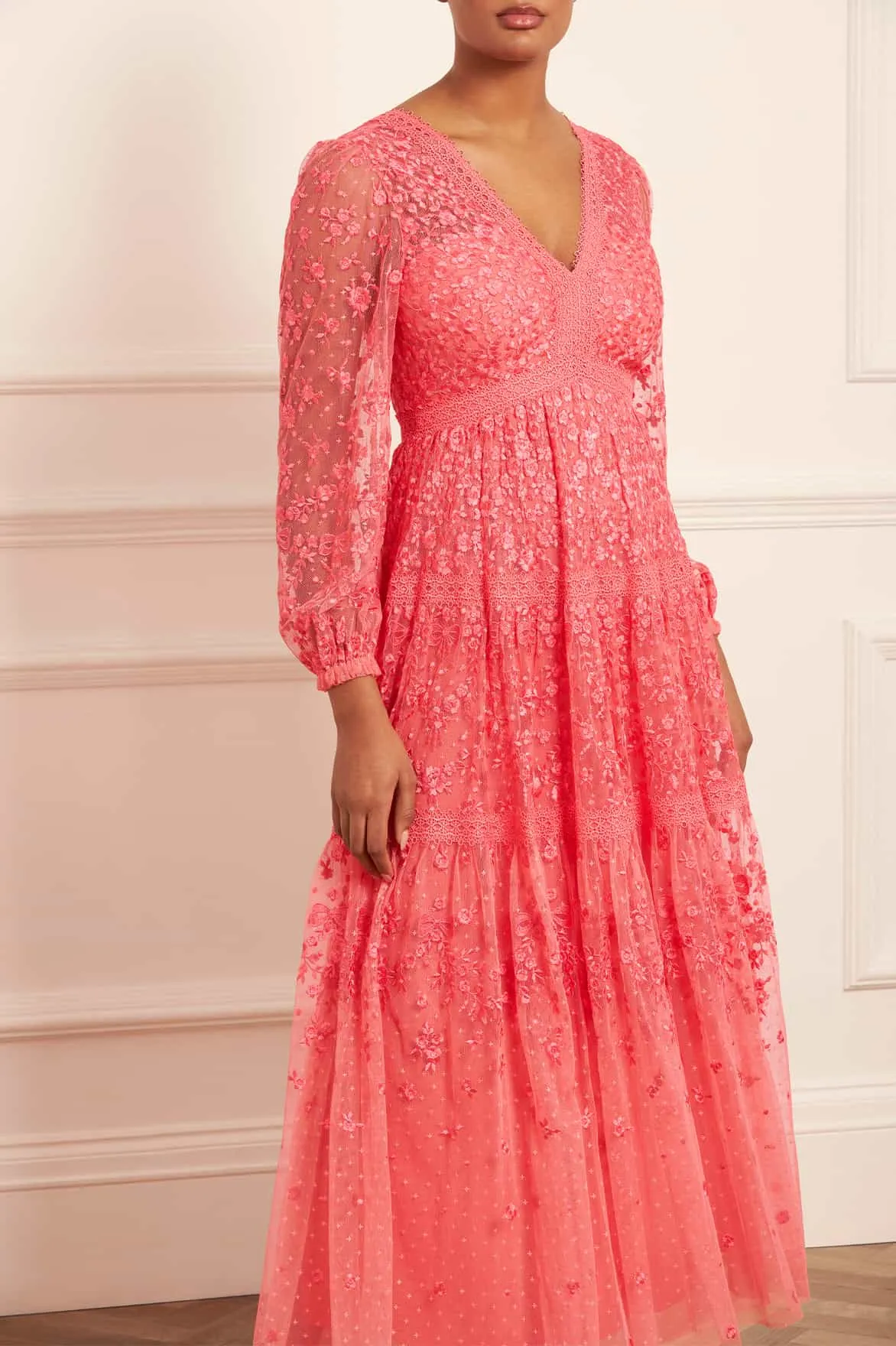 Celestia Ribbon Ankle Gown sold by Needle & Thread