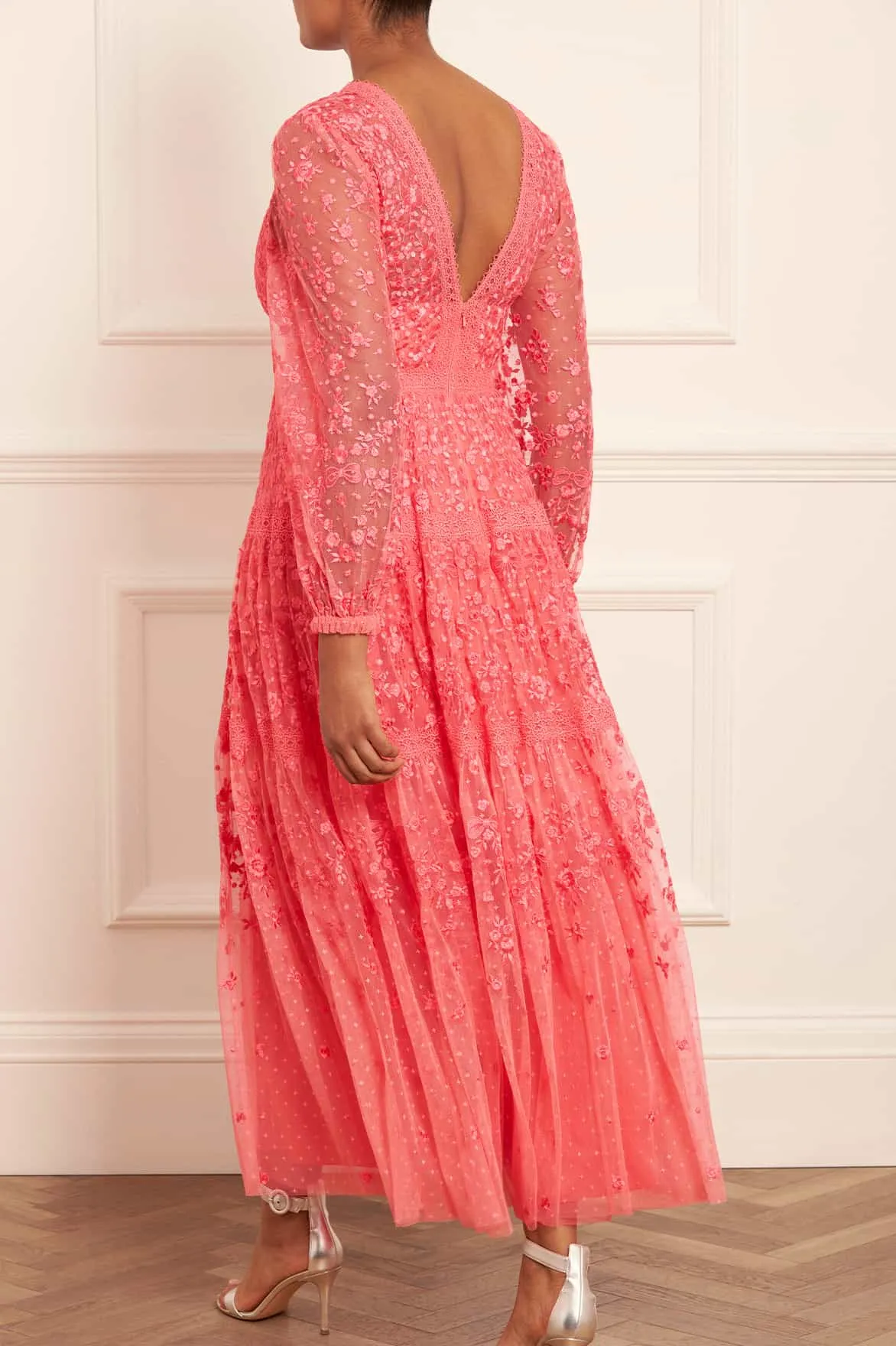 Celestia Ribbon Ankle Gown sold by Needle & Thread product image thumbnail 5