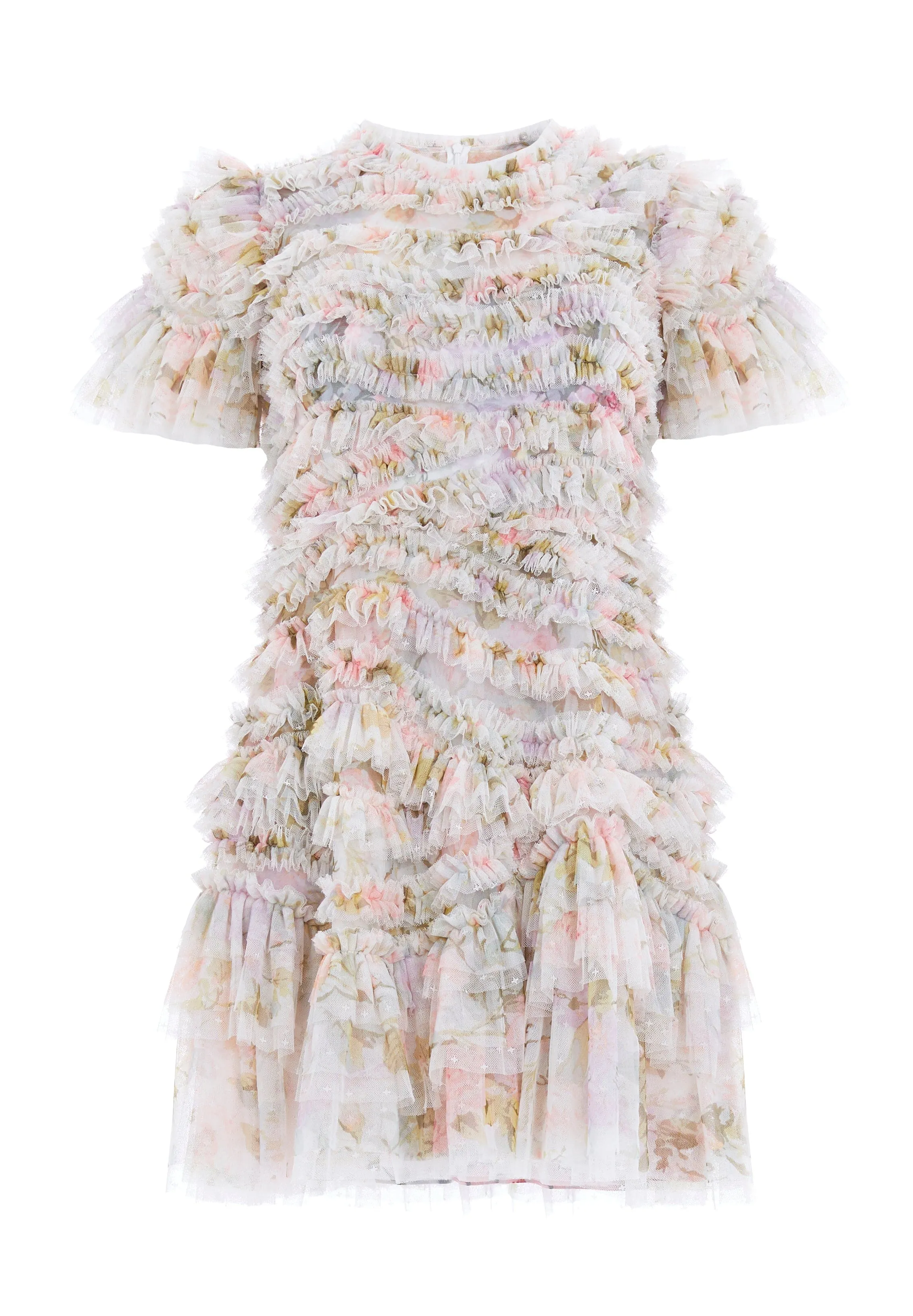 Rose Powder Short Sleeve Micro Mini Dress sold by Needle & Thread product image thumbnail 2