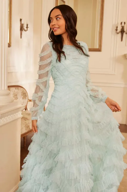 Lana Round Neck Gown sold by Needle & Thread