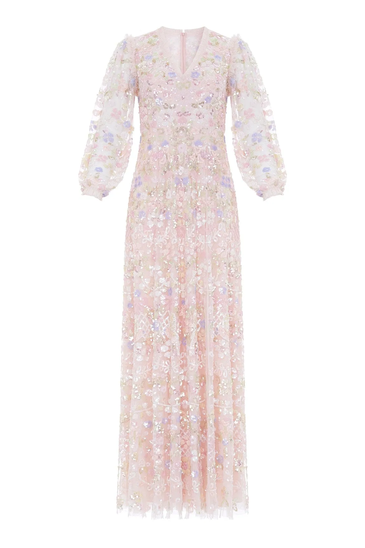 Shimmer Fairytale V-Neck Gown sold by Needle & Thread product image thumbnail 2