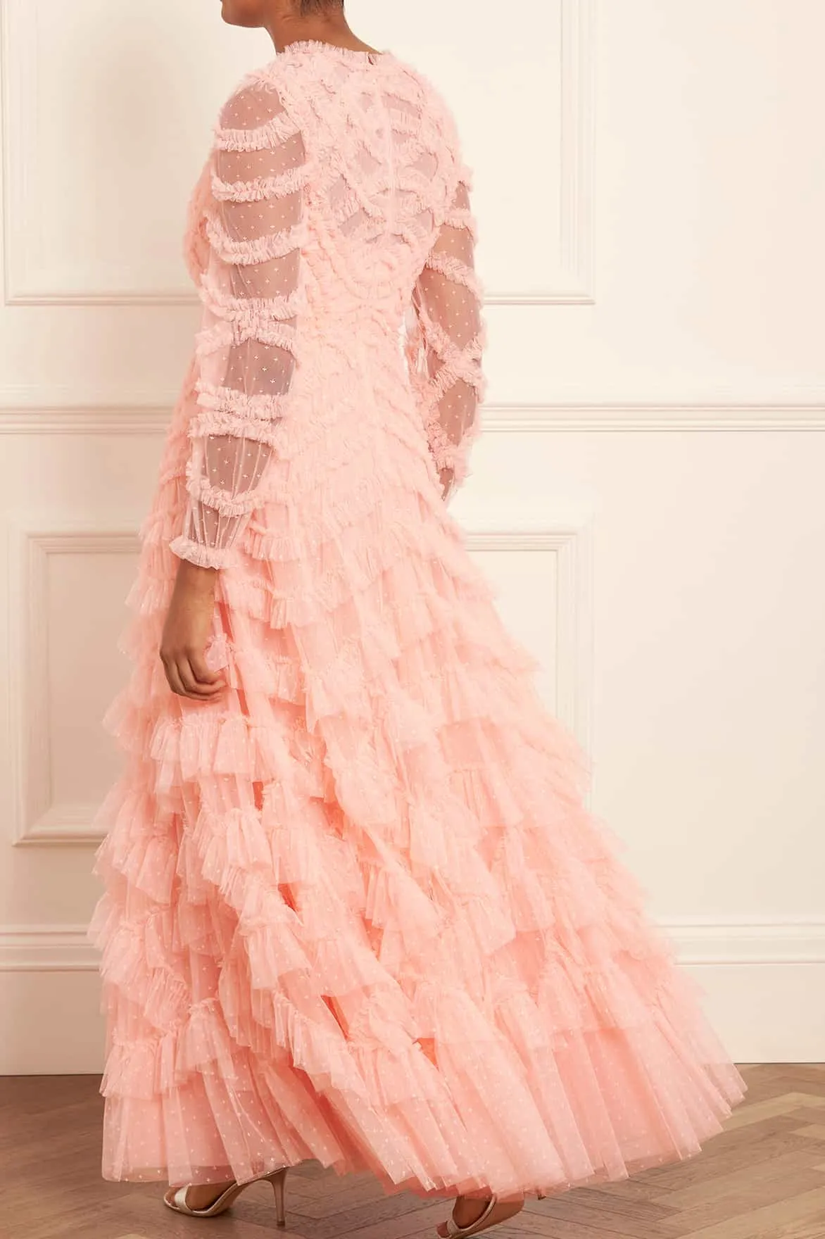 Lana Round Neck Gown sold by Needle & Thread product image thumbnail 5