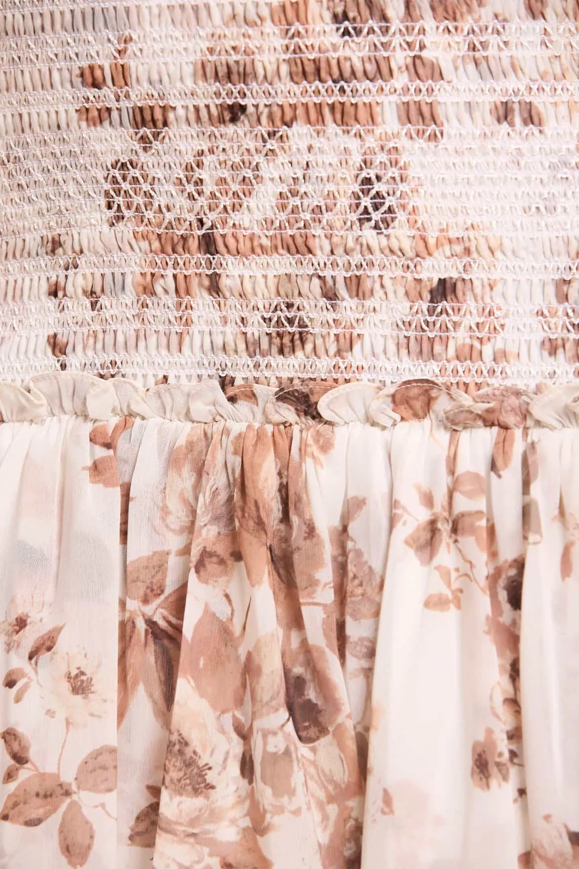 Vintage Rose Ellis Chiffon Micro Mini Dress sold by Needle & Thread product image thumbnail 4