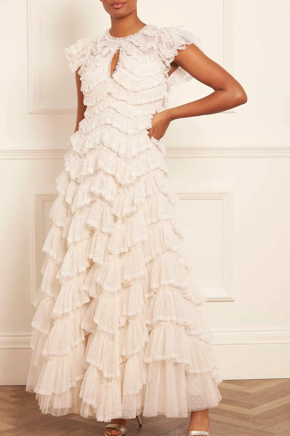 Libby Lace Gown sold by Needle & Thread