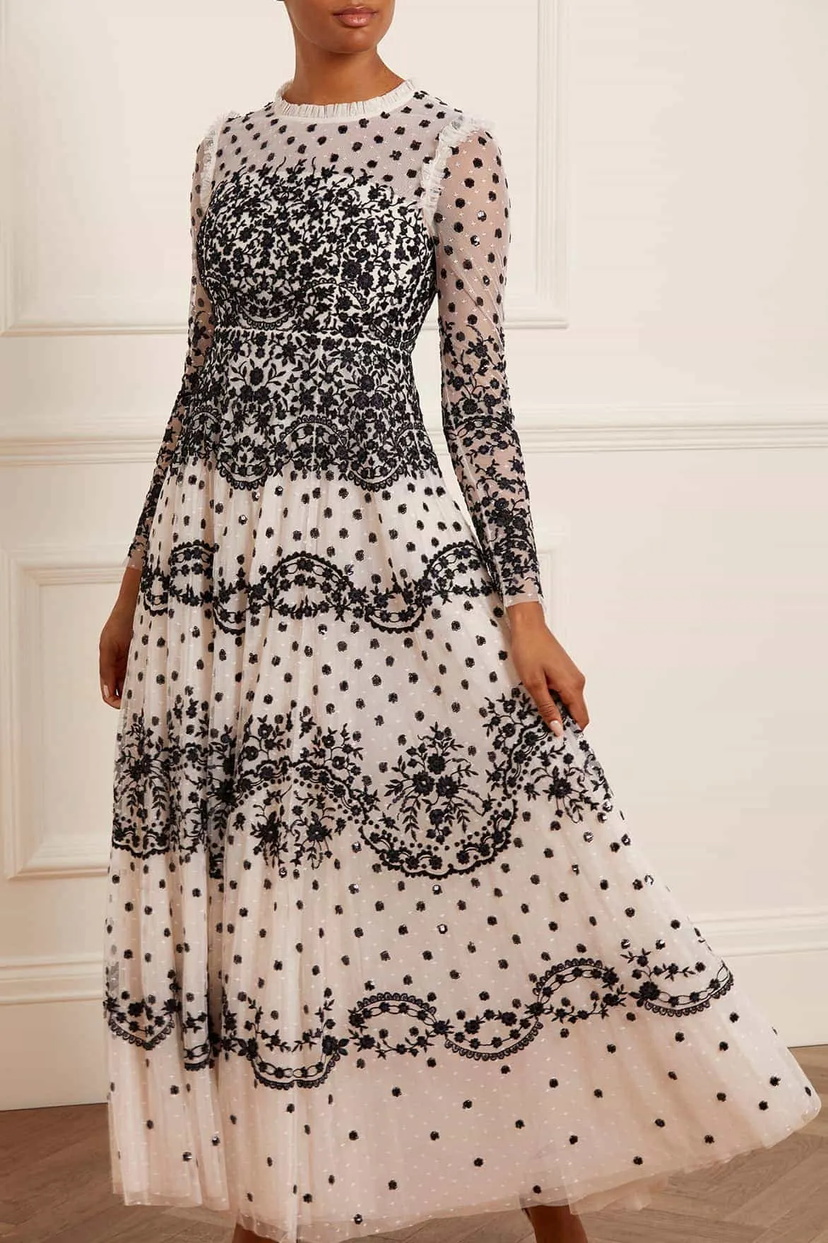 Beatrice Long Sleeve Gown sold by Needle & Thread product image thumbnail 2