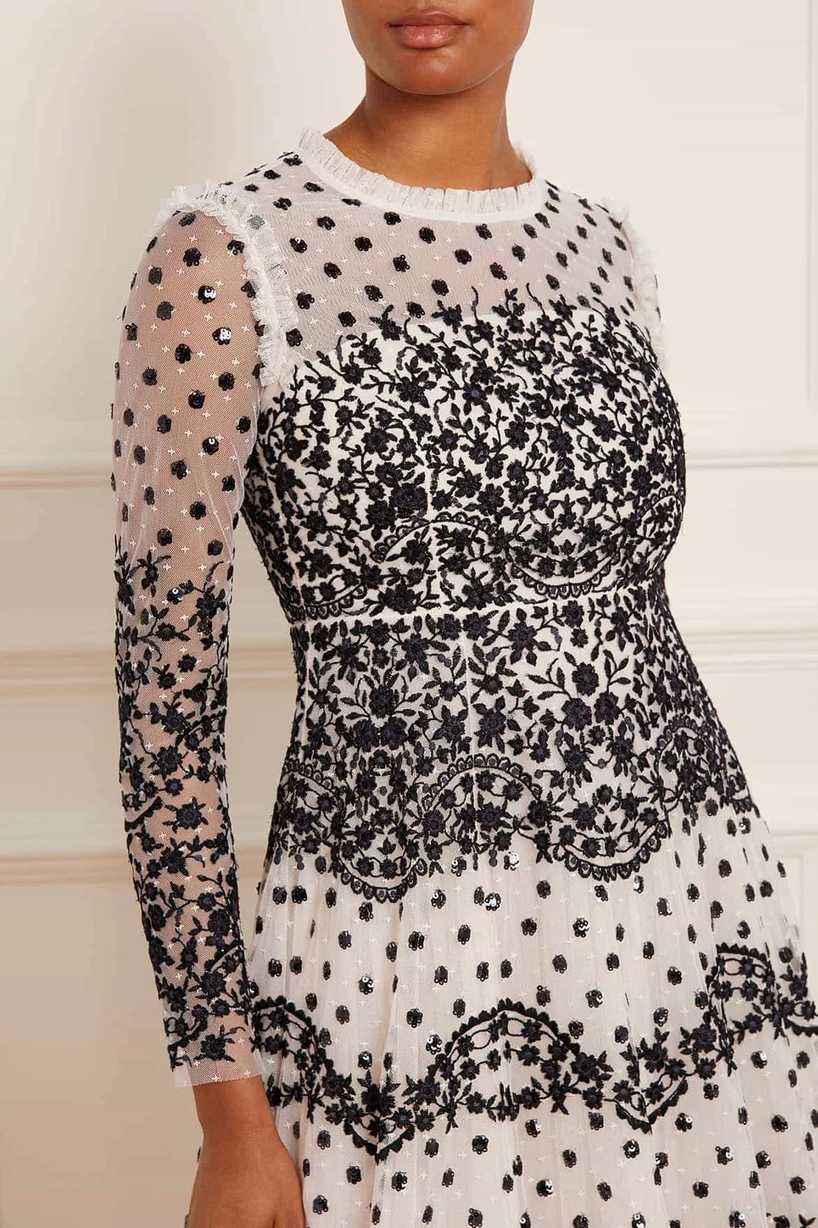 Beatrice Long Sleeve Gown sold by Needle & Thread product image thumbnail 4