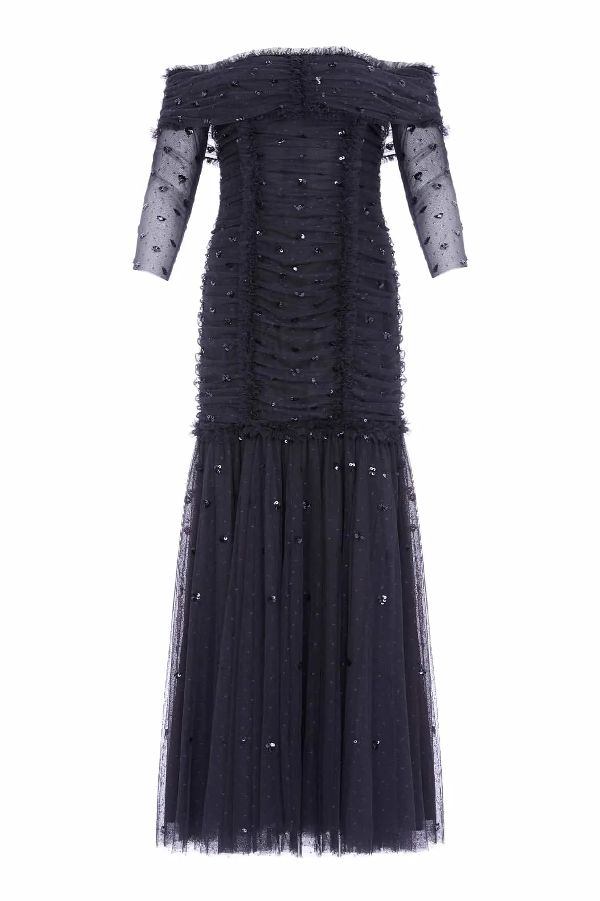 Love Heart Rouched Off-Shoulder Gown sold by Needle & Thread product image thumbnail 2