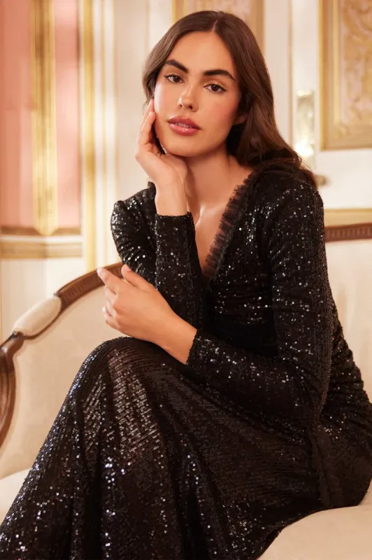 Starlight Long Sleeve Gown sold by Needle & Thread