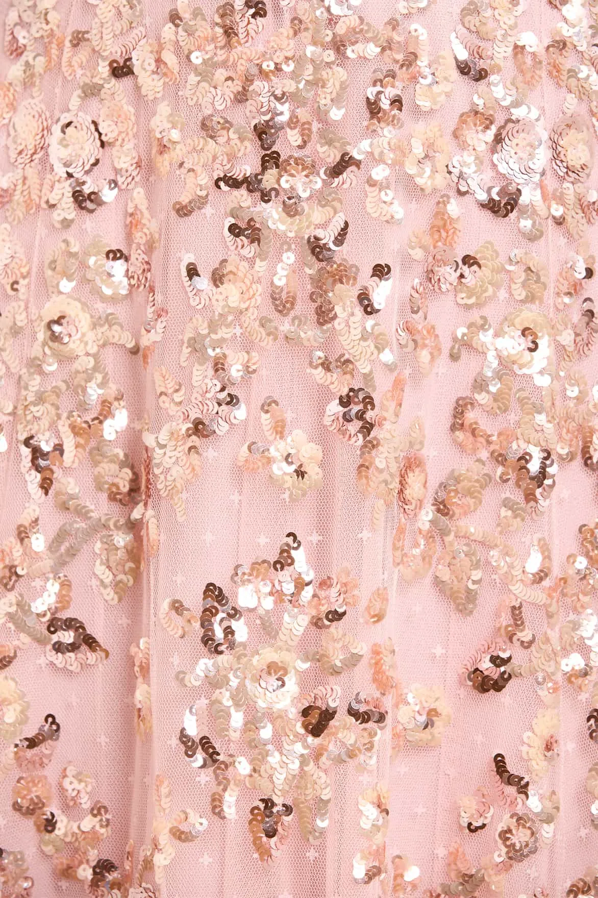 Sequin Chain V-Neck Ankle Gown sold by Needle & Thread product image thumbnail 4