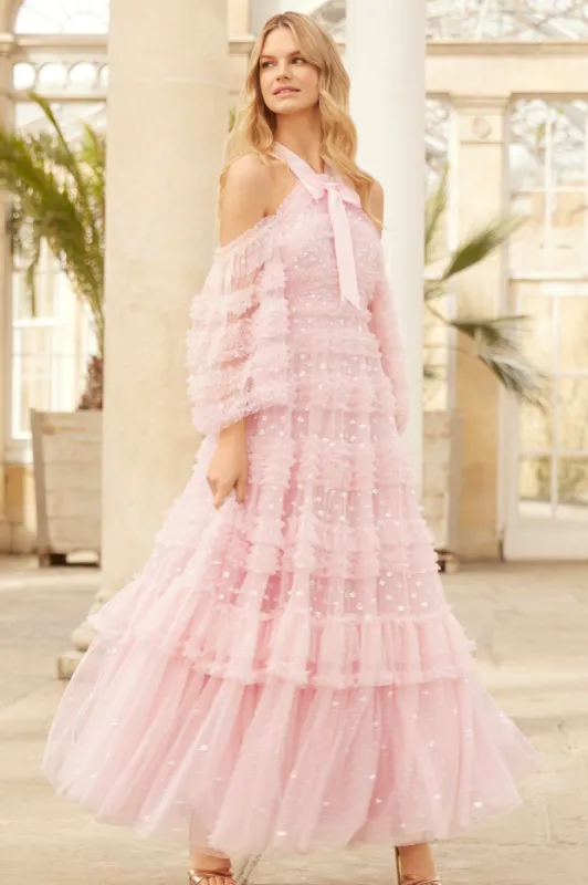 Vivian Off Shoulder Gown made by Needle & Thread