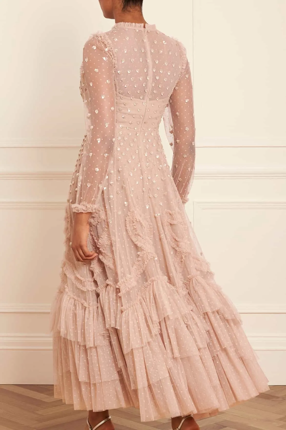 Love Letter Round Neck Ankle Gown sold by Needle & Thread product image thumbnail 5