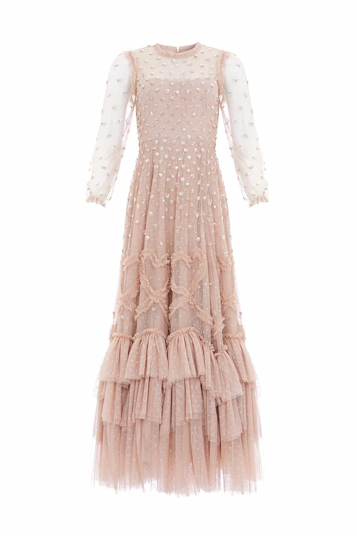 Love Letter Round Neck Ankle Gown sold by Needle & Thread product image thumbnail 2