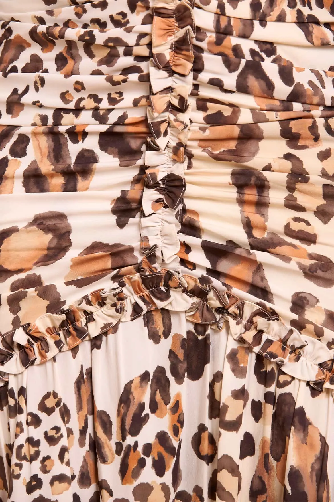 Leopard Ellen Crepe Gown sold by Needle & Thread product image thumbnail 4