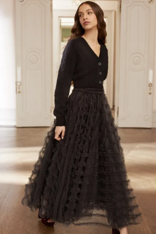 Bow Stitch Cropped Cardigan sold by Needle & Thread