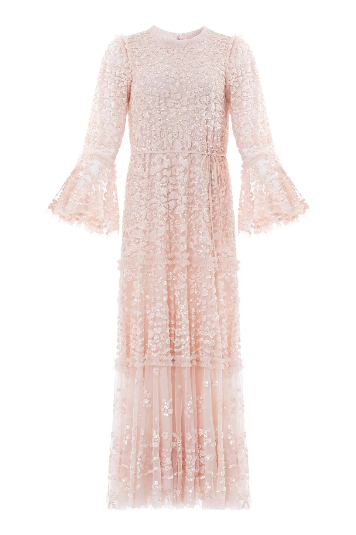 Annie Sequin Tiered Ankle Gown sold by Needle & Thread product image thumbnail 2