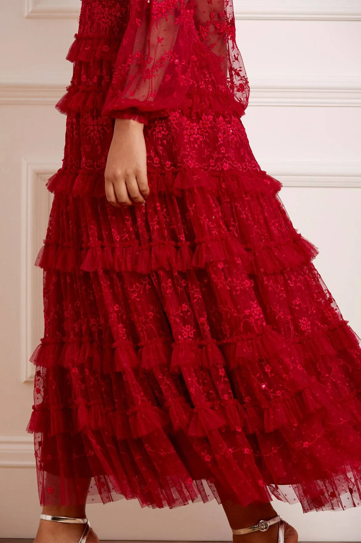 Blossom Lace Ankle Gown sold by Needle & Thread product image thumbnail 5