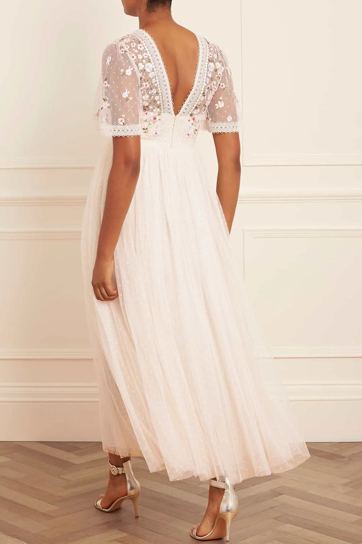 Garland Ribbon Bodice Ankle Gown sold by Needle & Thread product image thumbnail 5