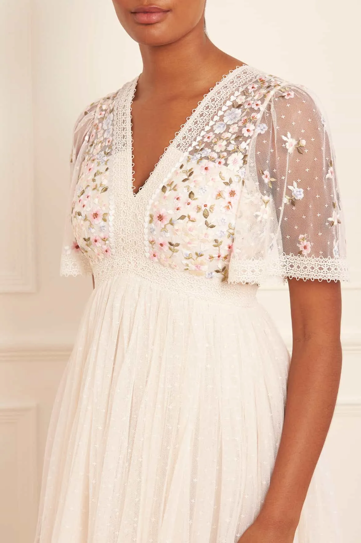 Garland Ribbon Bodice Ankle Gown sold by Needle & Thread product image thumbnail 3