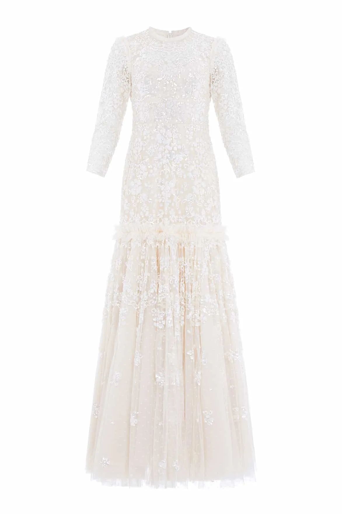 Regal Rose Gloss Long Sleeve Gown sold by Needle & Thread product image thumbnail 2