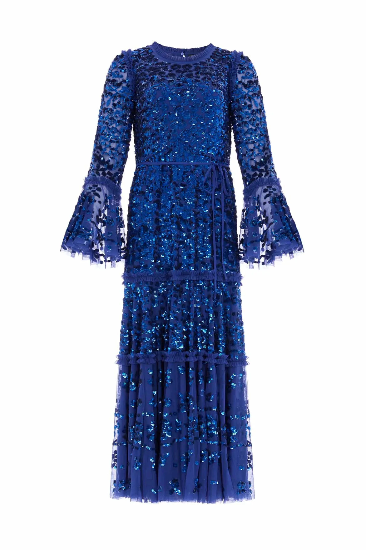 Annie Sequin Tiered Ankle Gown sold by Needle & Thread product image thumbnail 3
