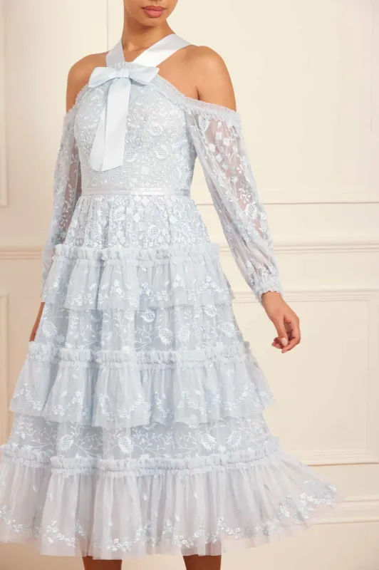 Primrose Long Sleeve Midaxi Dress sold by Needle & Thread