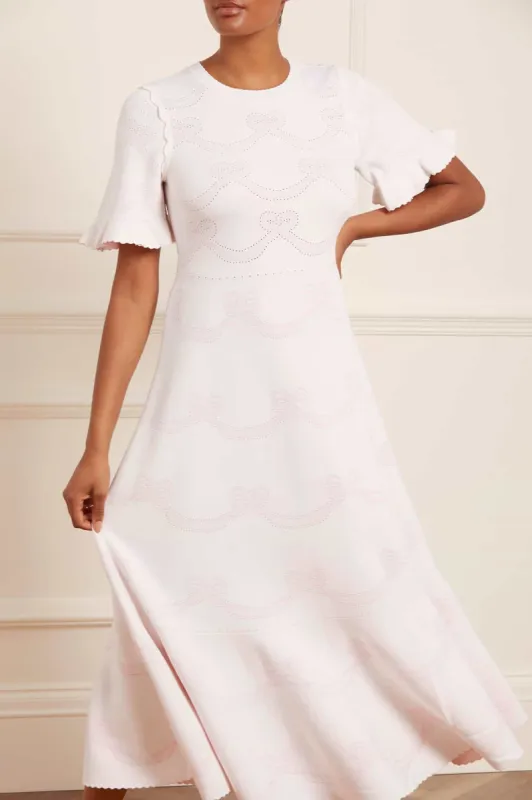 Ribbon Bow Knit Ankle Gown sold by Needle & Thread