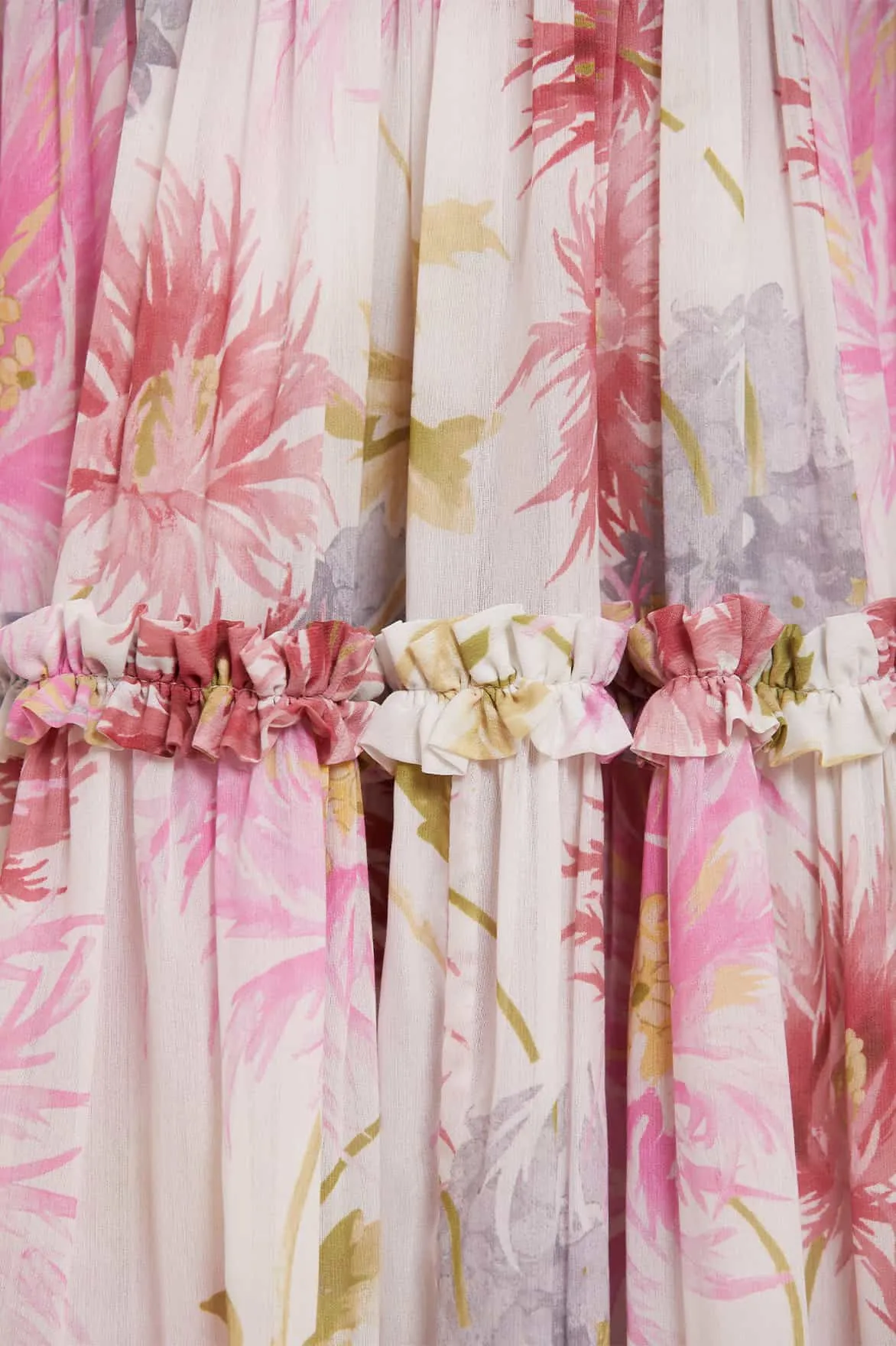 Hummingbird Chiffon Smocked Micro Mini Dress sold by Needle & Thread product image thumbnail 4