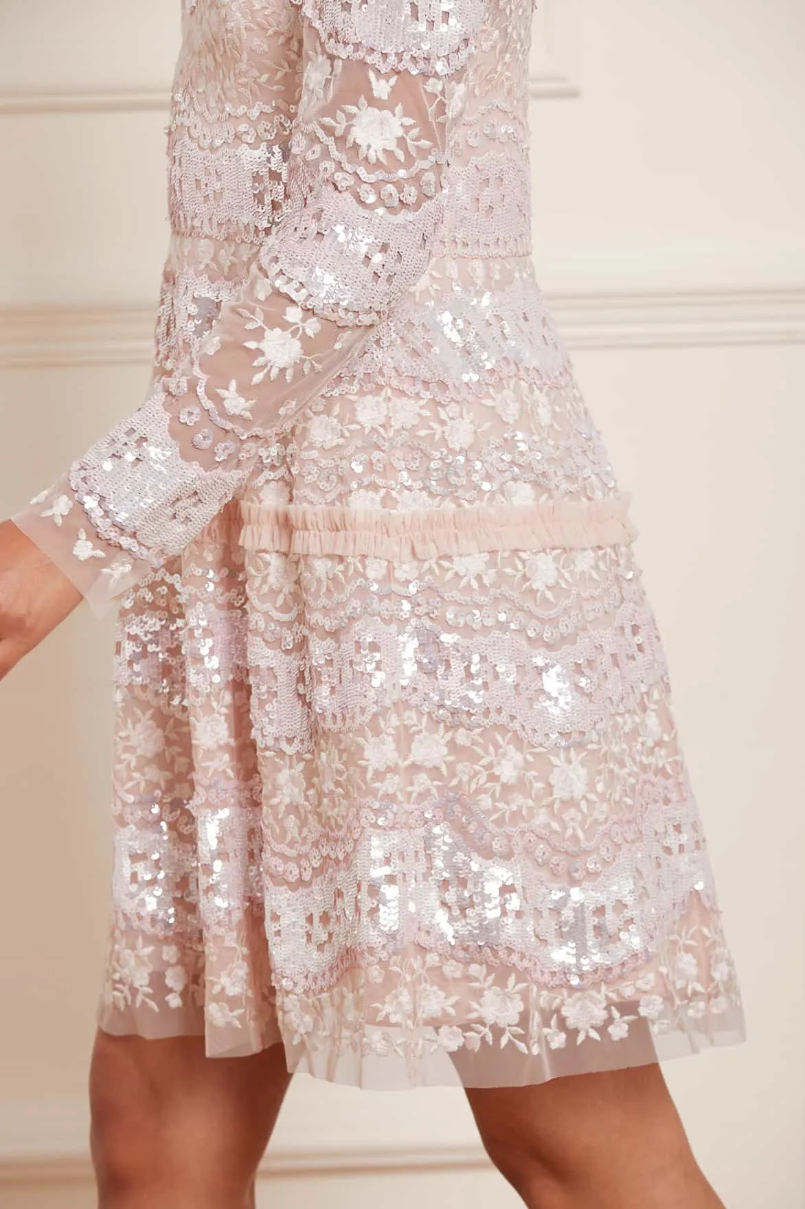 Chantilly Sequin Micro Mini Dress sold by Needle & Thread product image thumbnail 5