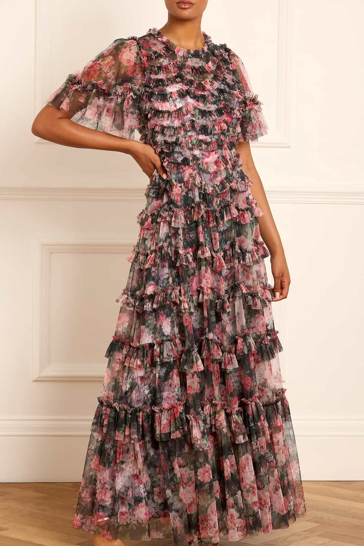 Midnight Dance Round Neck Gown sold by Needle & Thread