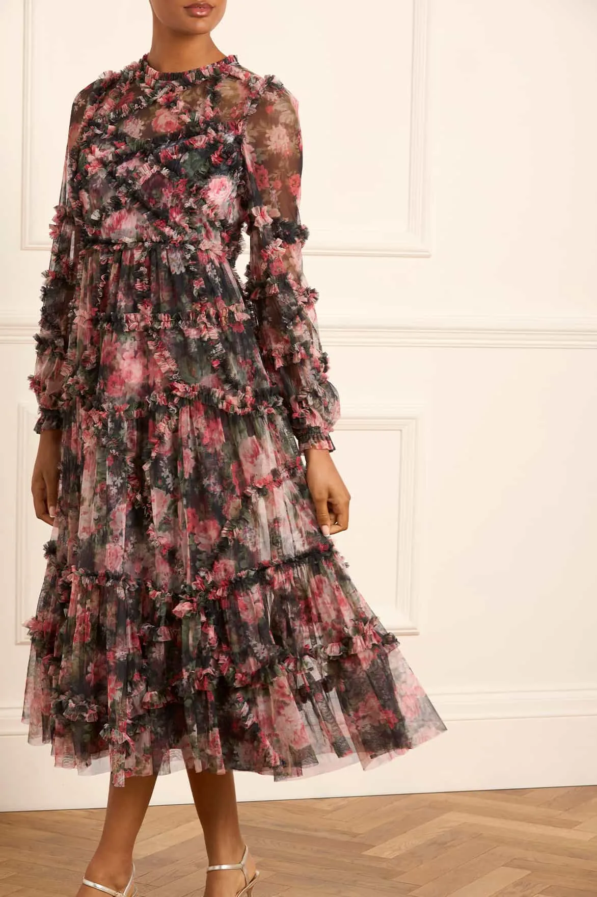 Midnight Dance Ruffle Ballerina Dress sold by Needle & Thread