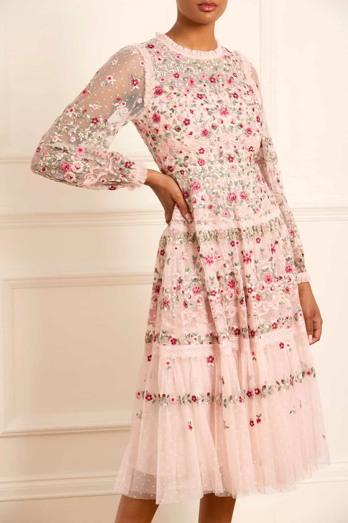 Ribbon Bouquet Midaxi Dress sold by Needle & Thread